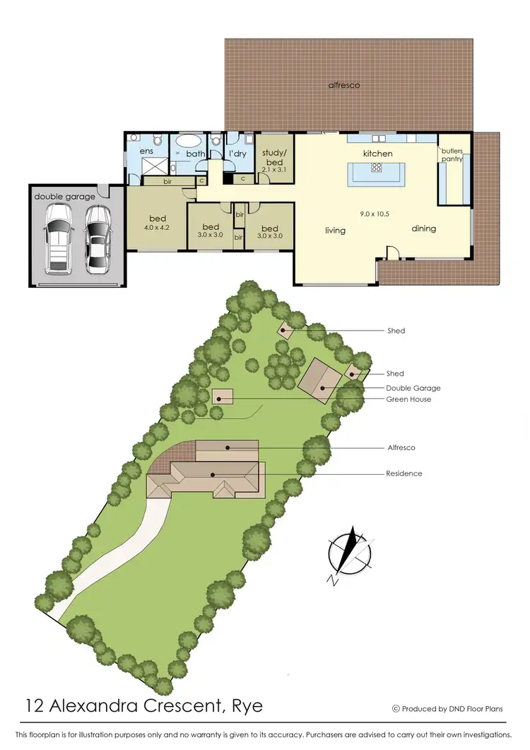 Floorplan of Homely house listing, 12 Alexandra Crescent, Rye VIC 3941