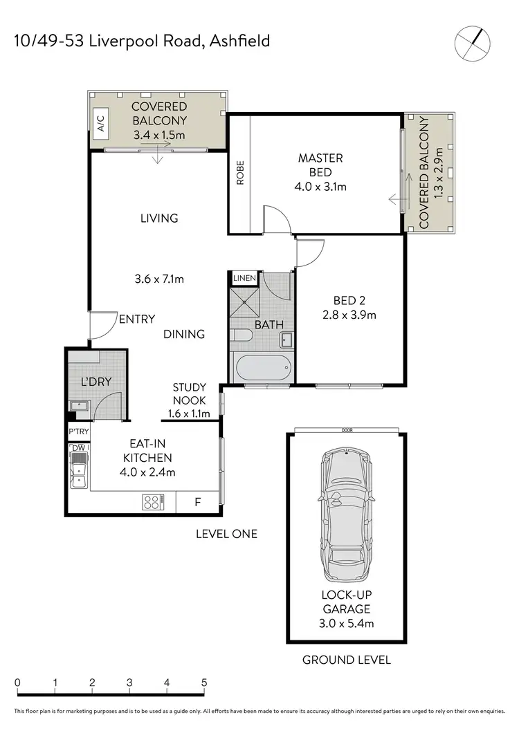 Floorplan of Homely apartment listing, 10/49-53 Liverpool Road, Ashfield NSW 2131