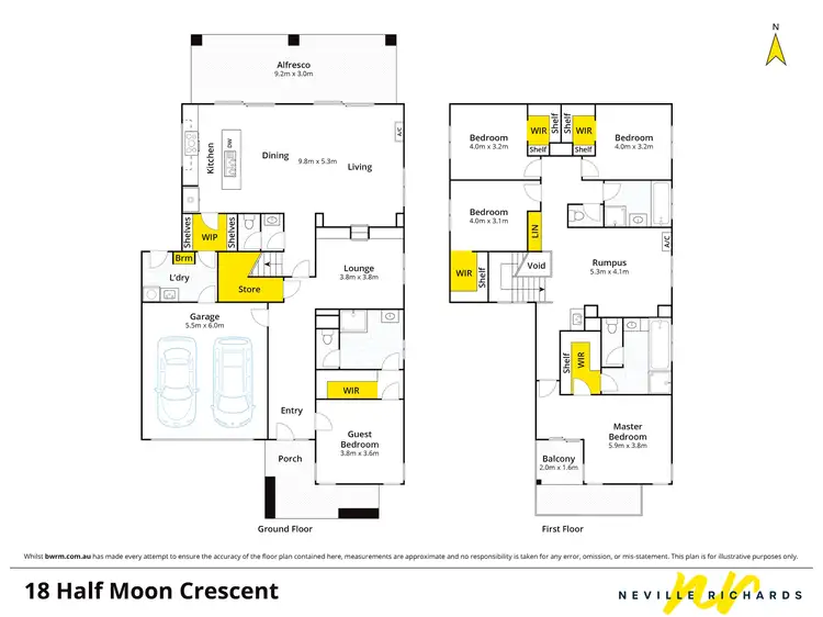 Floorplan of Homely house listing, 18 Half Moon Crescent, Indented Head VIC 3223
