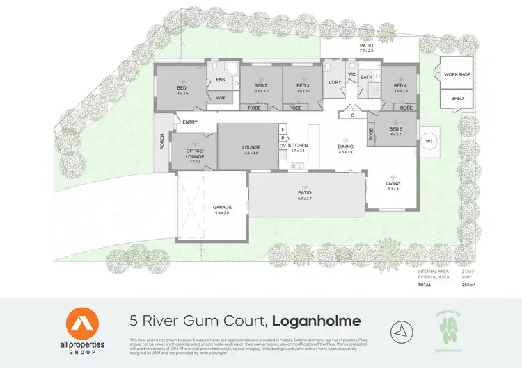 Floorplan of Homely house listing, 5 River Gum Court, Loganholme QLD 4129