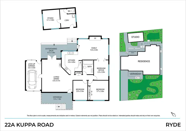 Floorplan of Homely house listing, 22A Kuppa Road, Ryde NSW 2112