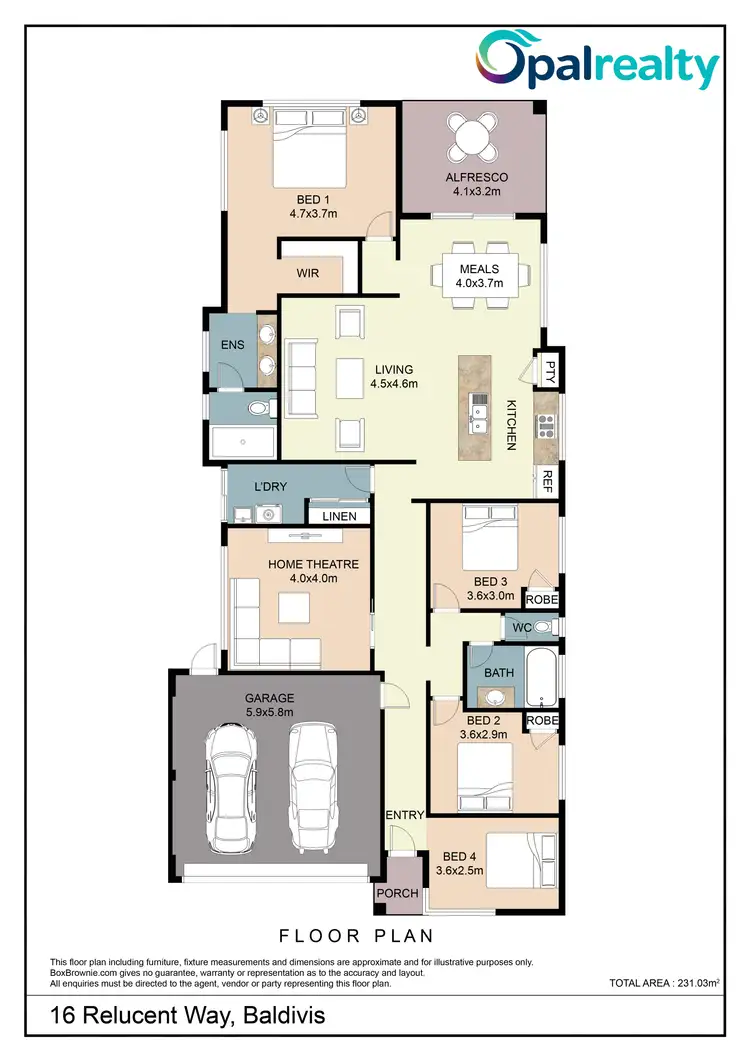 Floorplan of Homely house listing, 16 Relucent Way, Baldivis WA 6171