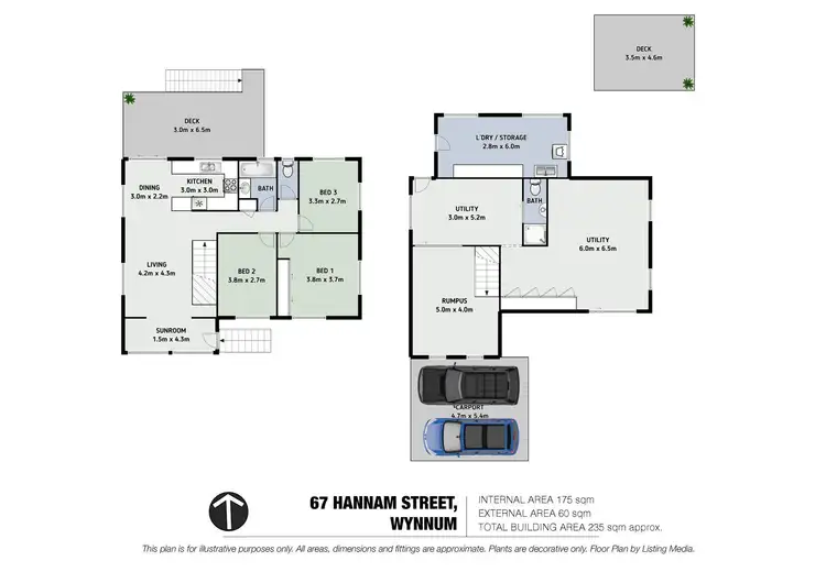 Floorplan of Homely house listing, 67 Hannam Street, Wynnum QLD 4178
