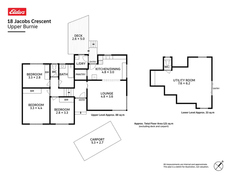 Floorplan of Homely house listing, 18 Jacobs Crescent, Upper Burnie TAS 7320