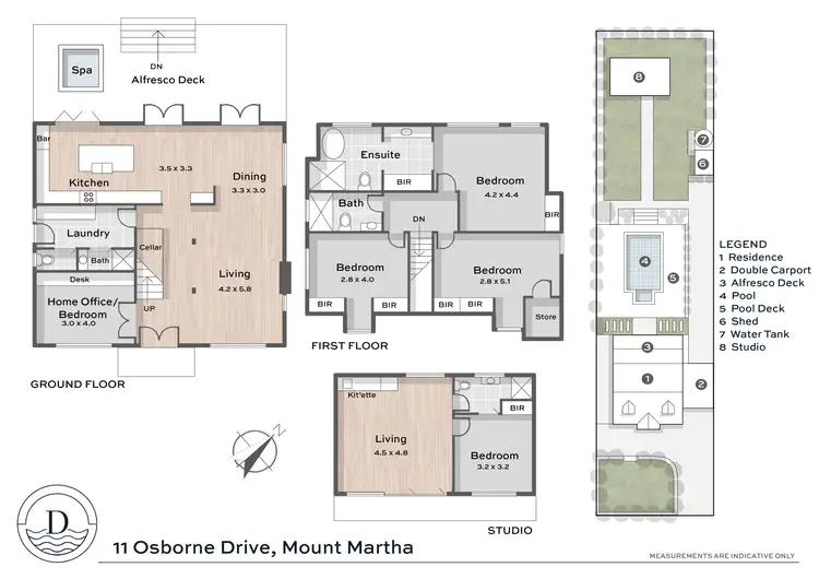 Floorplan of Homely house listing, 11 Osborne Drive, Mount Martha VIC 3934