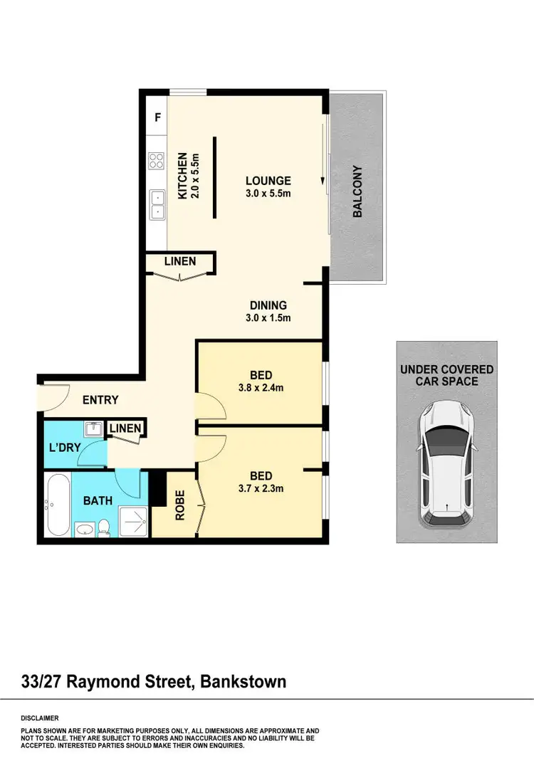 Floorplan of Homely unit listing, 33/27 Raymond Street, Bankstown NSW 2200