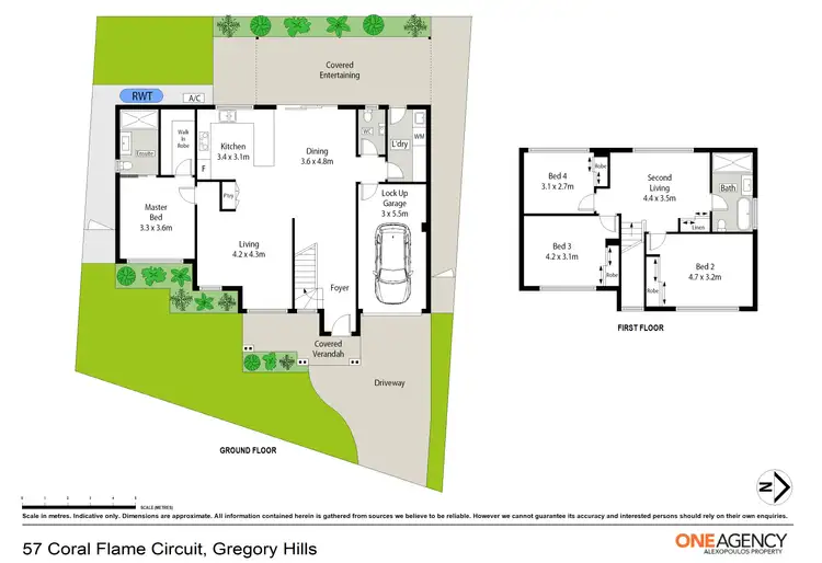 Floorplan of Homely house listing, 57 Coral Flame Circuit, Gregory Hills NSW 2557
