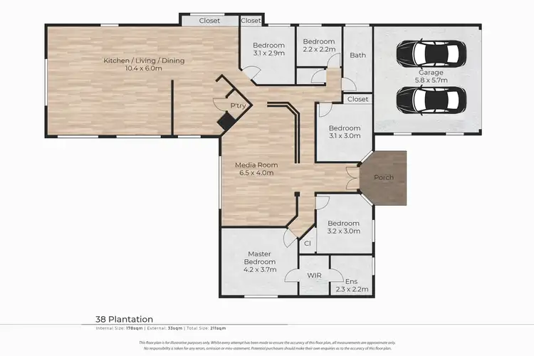 Floorplan of Homely house listing, 38 Plantation Street, Dundowran QLD 4655