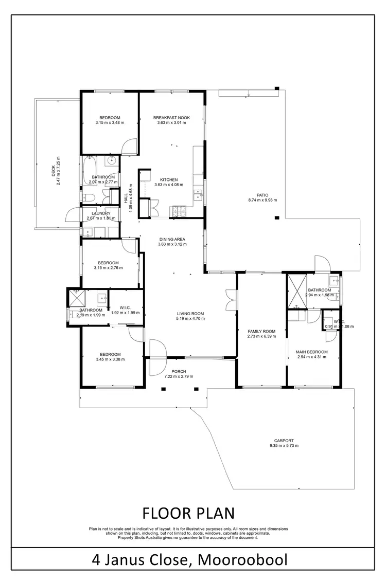 Floorplan of Homely house listing, 4 Janus Close, Mooroobool QLD 4870
