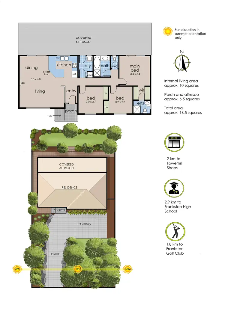 Floorplan of Homely house listing, 18 Christopher Drive, Frankston South VIC 3199
