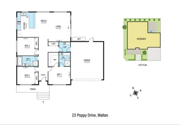 Floorplan of Homely house listing, 23 Poppy Drive, Wallan VIC 3756