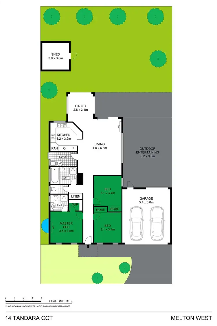 Floorplan of Homely house listing, 14 Tandara Circuit, Melton West VIC 3337