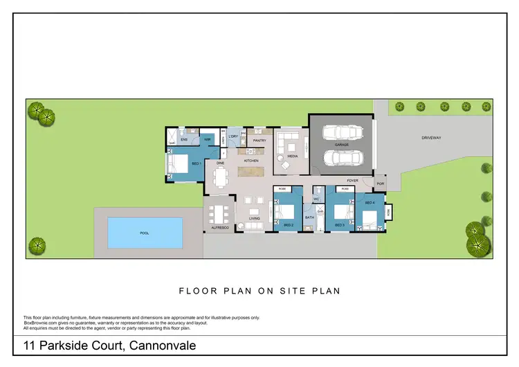 Floorplan of Homely house listing, 11 Parkside Court, Cannonvale QLD 4802