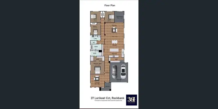 Floorplan of Homely house listing, 37 Lorikeet Circuit, Rockbank VIC 3335