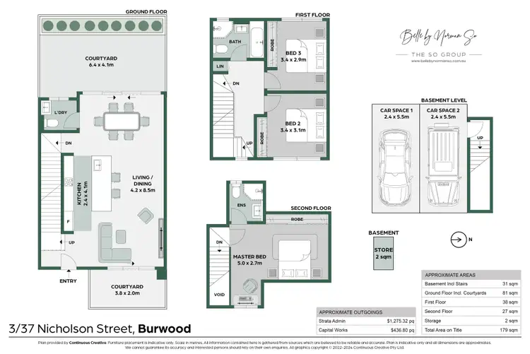 Floorplan of Homely townhouse listing, 3/37 Nicholson Street, Burwood NSW 2134