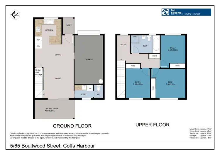 Floorplan of Homely townhouse listing, 5/65 Boultwood Street, Coffs Harbour NSW 2450