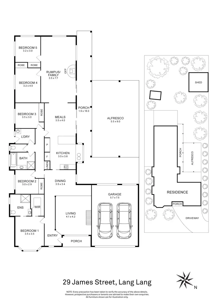 Floorplan of Homely house listing, 29 James Street, Lang Lang VIC 3984