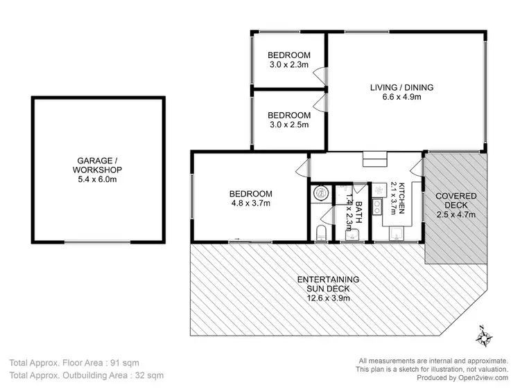 Floorplan of Homely house listing, 1 Acacia Street, Primrose Sands TAS 7173