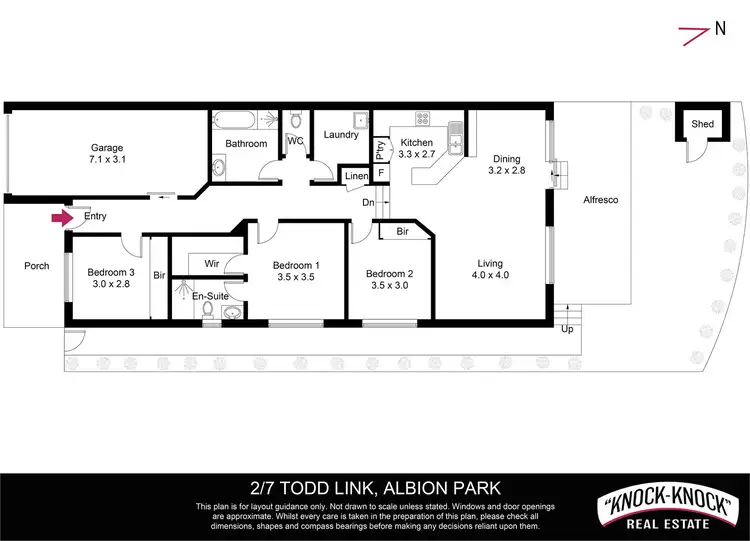 Floorplan of Homely semi-detached listing, 2/7 Todd Link, Albion Park NSW 2527