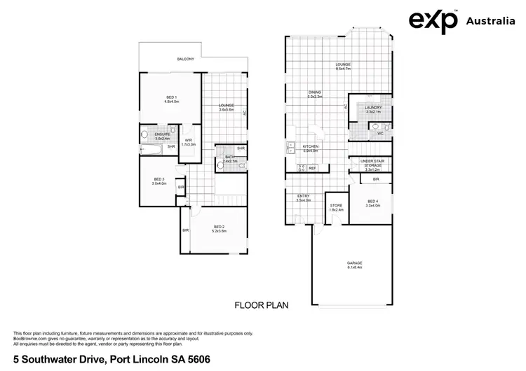 Floorplan of Homely house listing, 5 Southwater Drive, Port Lincoln SA 5606
