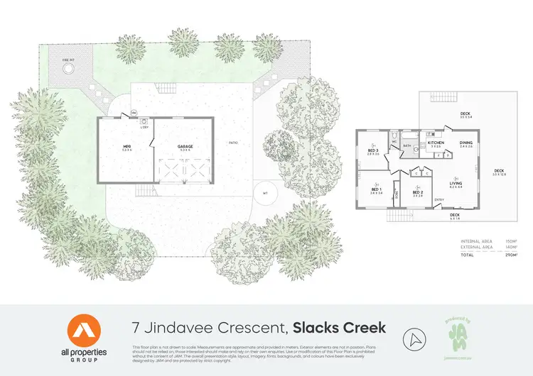 Floorplan of Homely house listing, 7 Jindavee Crescent, Slacks Creek QLD 4127