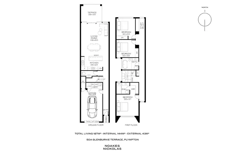 Floorplan of Homely house listing, 50A Glenburnie Terrace, Plympton SA 5038