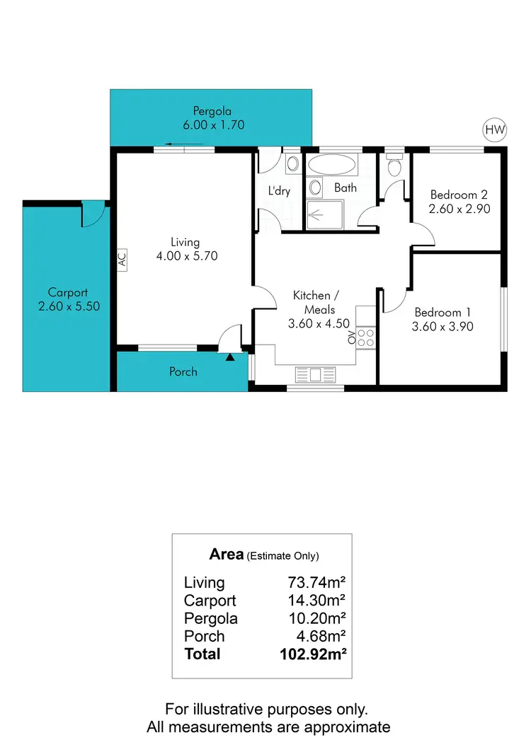 Floorplan of Homely unit listing, 4/34 Gladstone Road, Mile End SA 5031