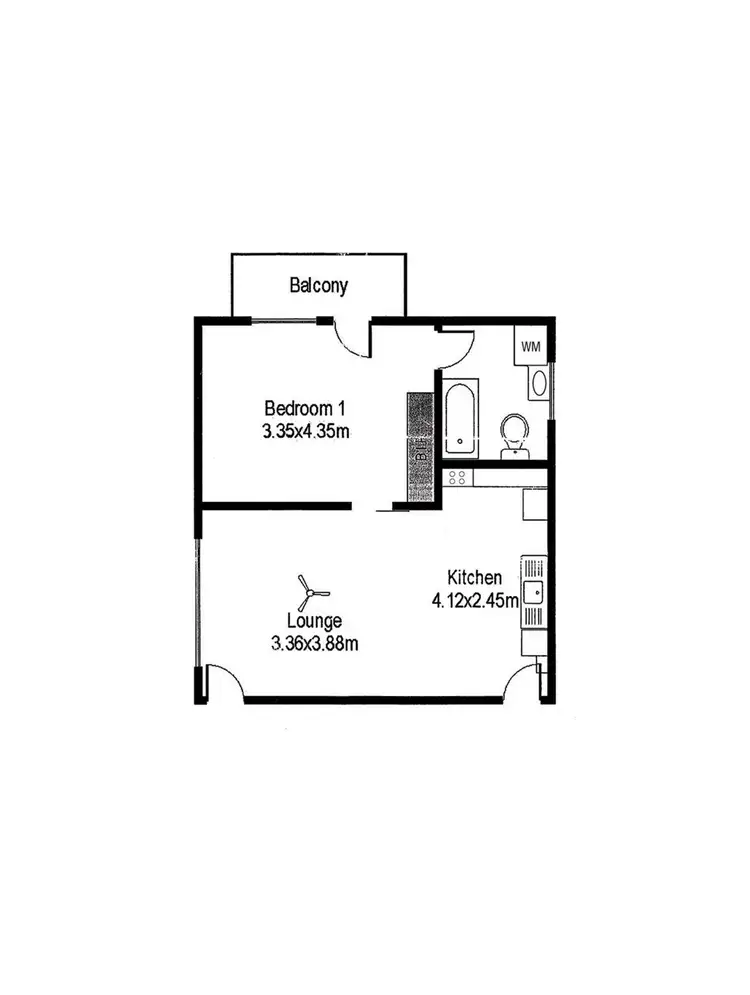 Floorplan of Homely unit listing, 4/58 Rose Terrace, Wayville SA 5034
