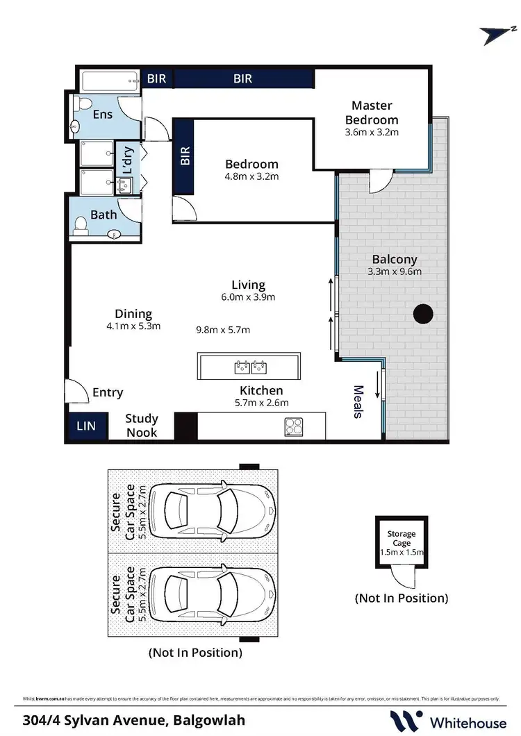 Floorplan of Homely apartment listing, 304/4 Sylvan Avenue, Balgowlah NSW 2093