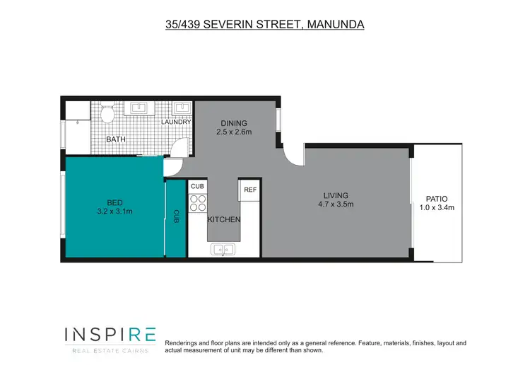 Floorplan of Homely unit listing, 35/439-443 Severin Street, Manunda QLD 4870