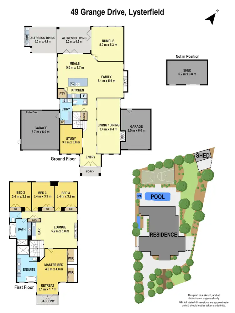 Floorplan of Homely house listing, 49 Grange Drive, Lysterfield VIC 3156