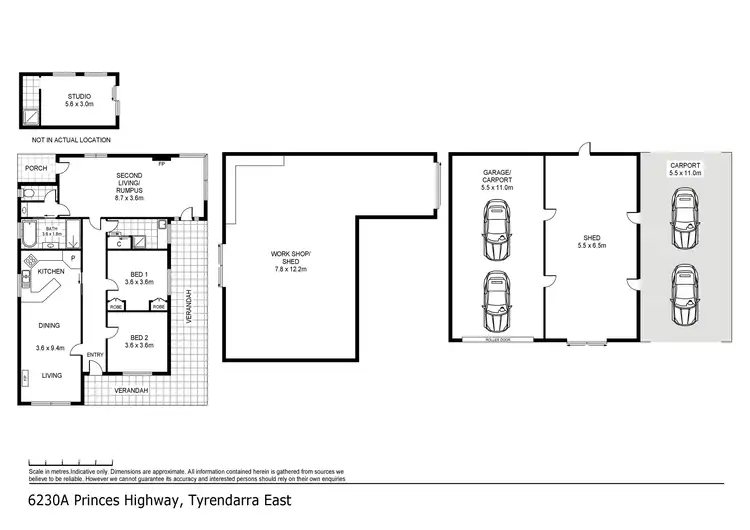 Floorplan of Homely rural property listing, 6230 Princes Highway, Tyrendarra VIC 3285