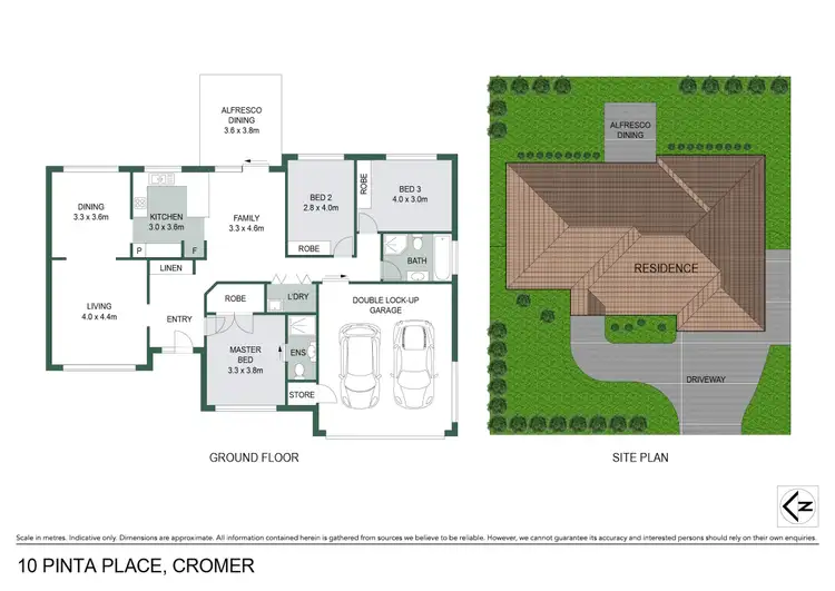 Floorplan of Homely house listing, 10 Pinta Place, Cromer NSW 2099