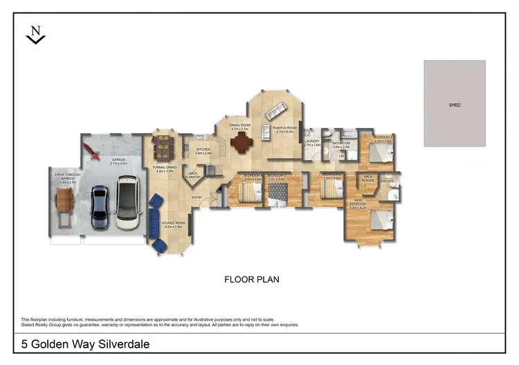 Floorplan of Homely house listing, 5 Golden Way, Silverdale NSW 2752