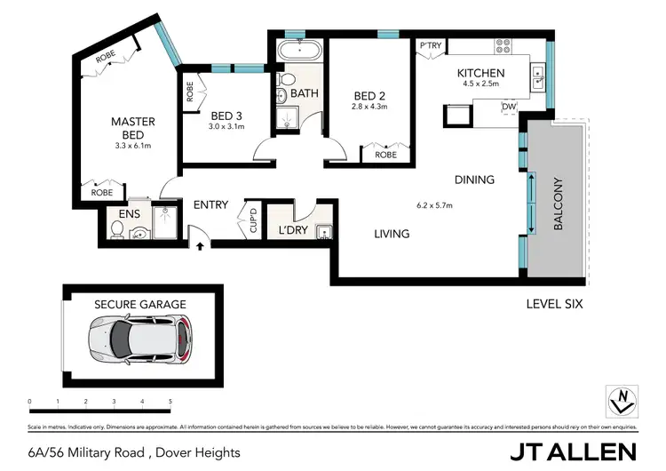 Floorplan of Homely apartment listing, 6A/56 Military Road, Dover Heights NSW 2030