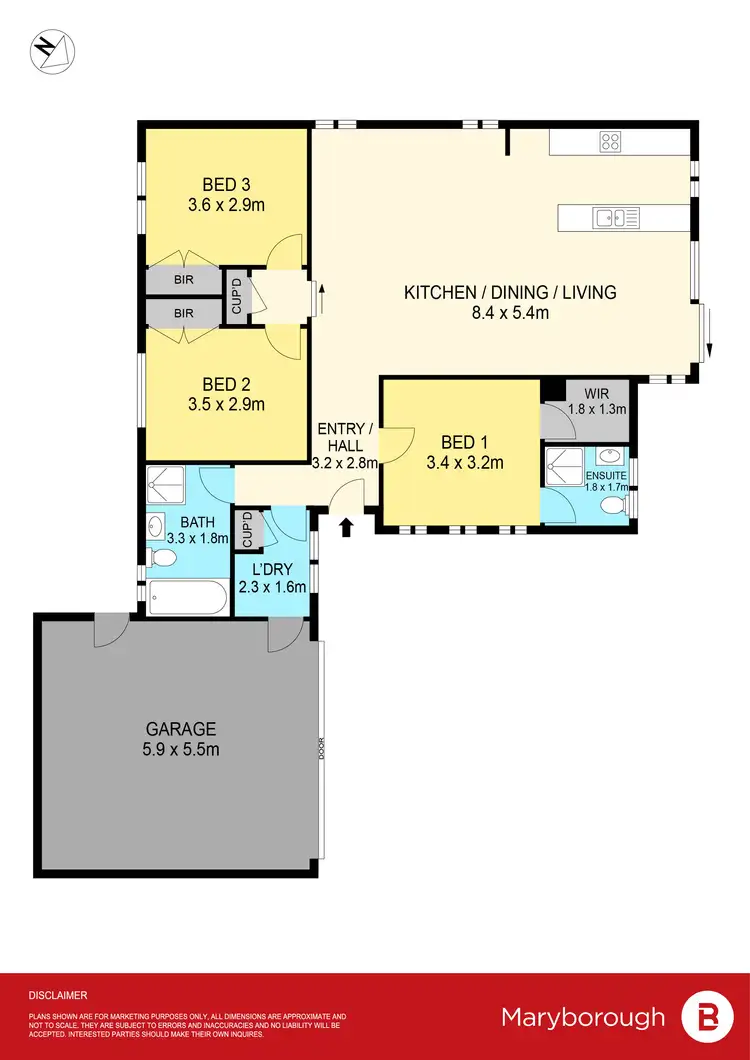Floorplan of Homely house listing, 35 Hosken Street, Maryborough VIC 3465