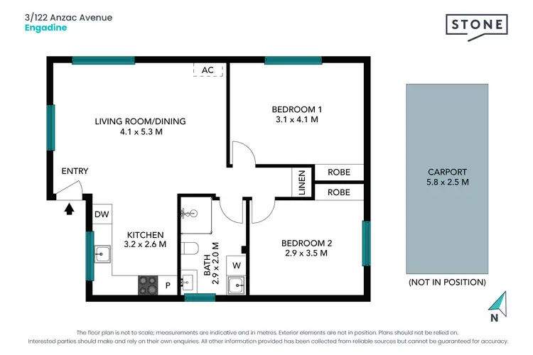 Floorplan of Homely apartment listing, 3/122 Anzac Avenue, Engadine NSW 2233