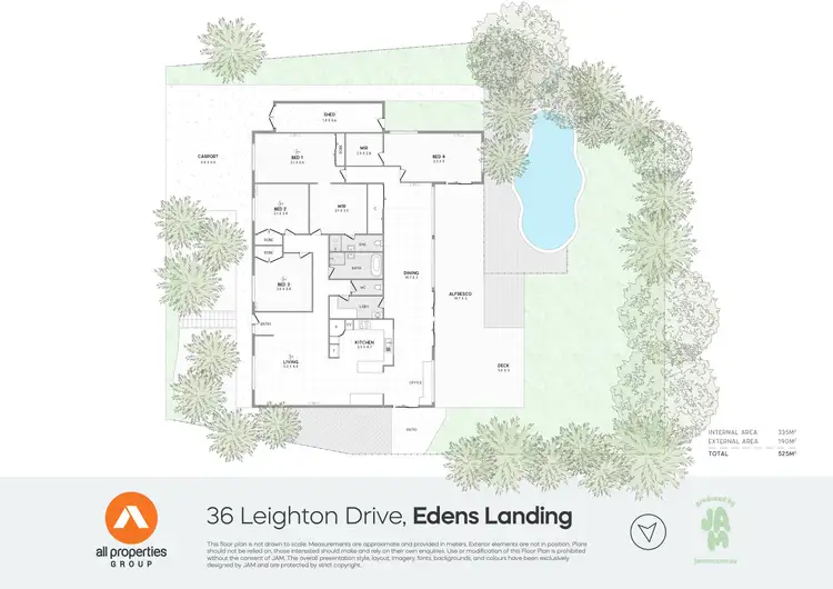 Floorplan of Homely house listing, 36 Leighton Drive, Edens Landing QLD 4207