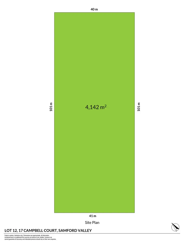 Floorplan of Homely land listing, 12 Campbell Court, Samford Valley QLD 4520