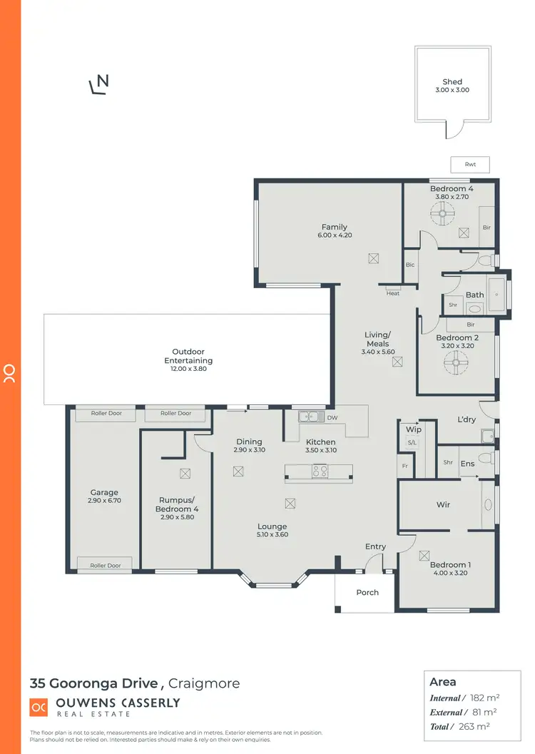 Floorplan of Homely house listing, 35 Gooronga Drive, Craigmore SA 5114