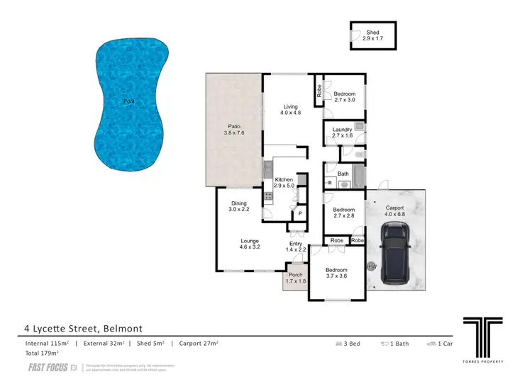 Floorplan of Homely house listing, 4 Lycette Street, Belmont QLD 4153