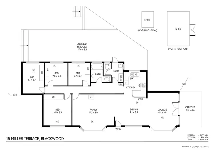 Floorplan of Homely house listing, 15 Miller Terrace, Blackwood SA 5051