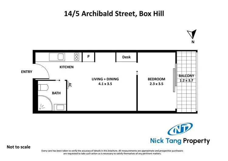 Floorplan of Homely apartment listing, 14/5 Archibald Street, Box Hill VIC 3128