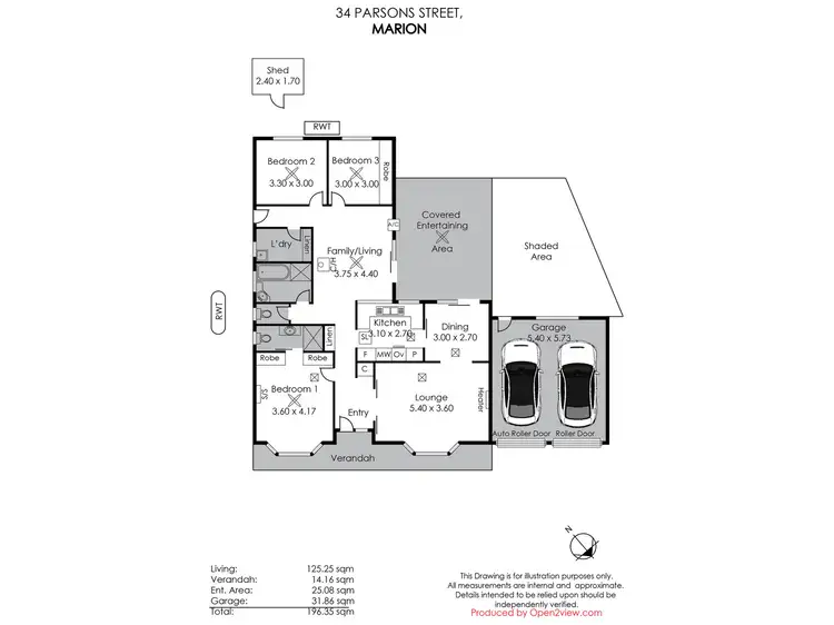 Floorplan of Homely house listing, 34 Parsons Street, Marion SA 5043