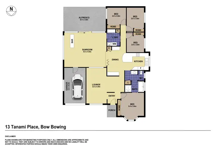Floorplan of Homely house listing, 13 Tanami Place, Bow Bowing NSW 2566