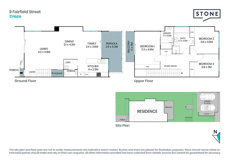 Floorplan of Homely house listing, 9 Fairfield Street, Crace ACT 2911