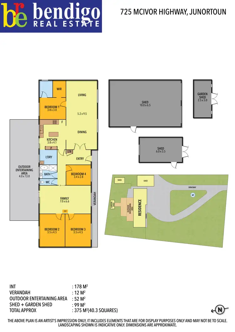 Floorplan of Homely house listing, 725 McIvor Highway, Junortoun VIC 3551