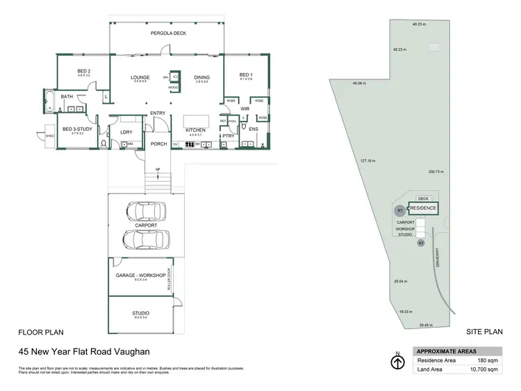 Floorplan of Homely house listing, 45 New Year Flat Road, Vaughan VIC 3451