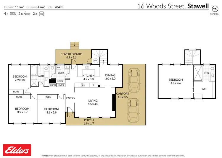 Floorplan of Homely house listing, 16 Woods Street, Stawell VIC 3380