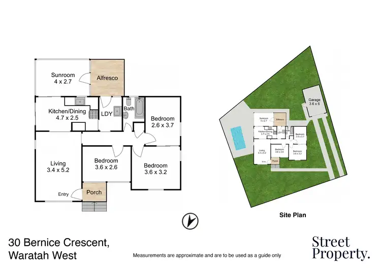 Floorplan of Homely house listing, 30 Bernice Crescent, Waratah West NSW 2298